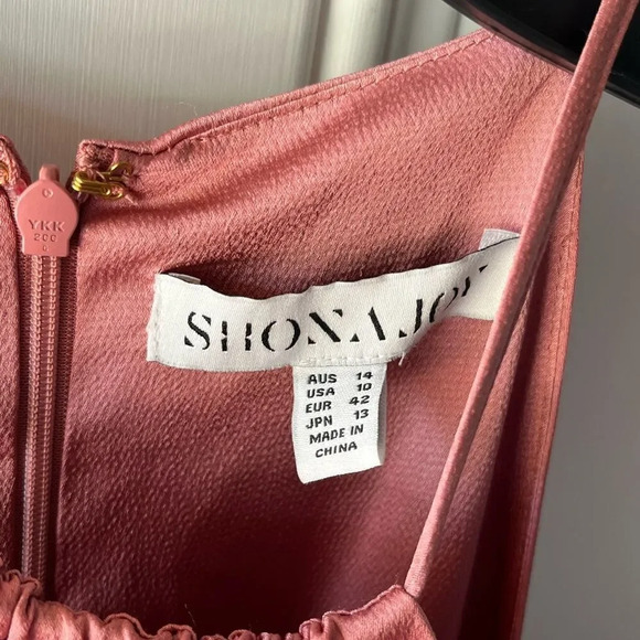 Shona Joy NEW Luxe Tie Sleeveless Midi Dress in Rose Size 10 - Picture 8 of 13